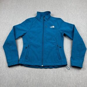 The North Face Jacket Womens XS Blue‎ Apex Bionic Floral Full Zip Fleece Outdoor